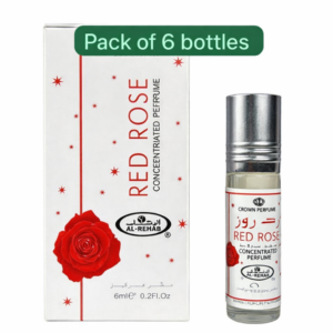 Red Rose Perfume Oil by Al-Rehab 6ml — Floral & Long-Lasting